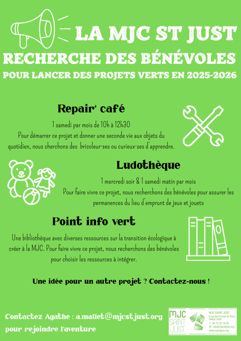 flyer benevoles projets verts
