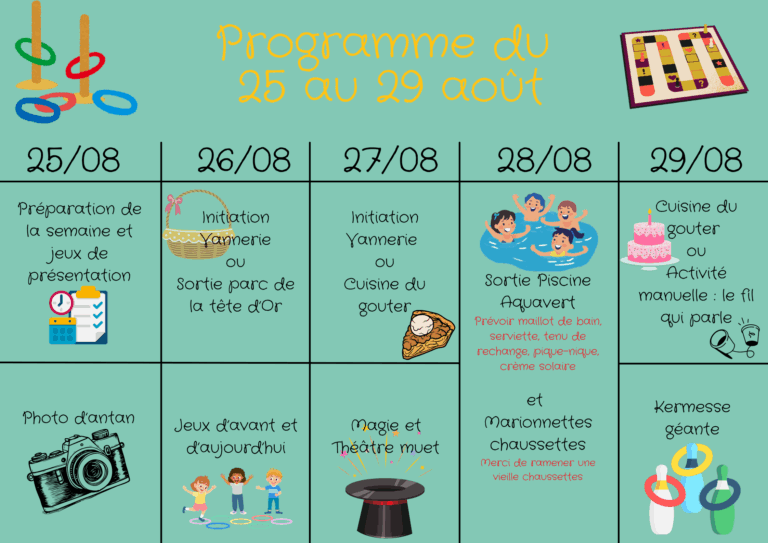 Programme 6-11 ans vacances 24-25