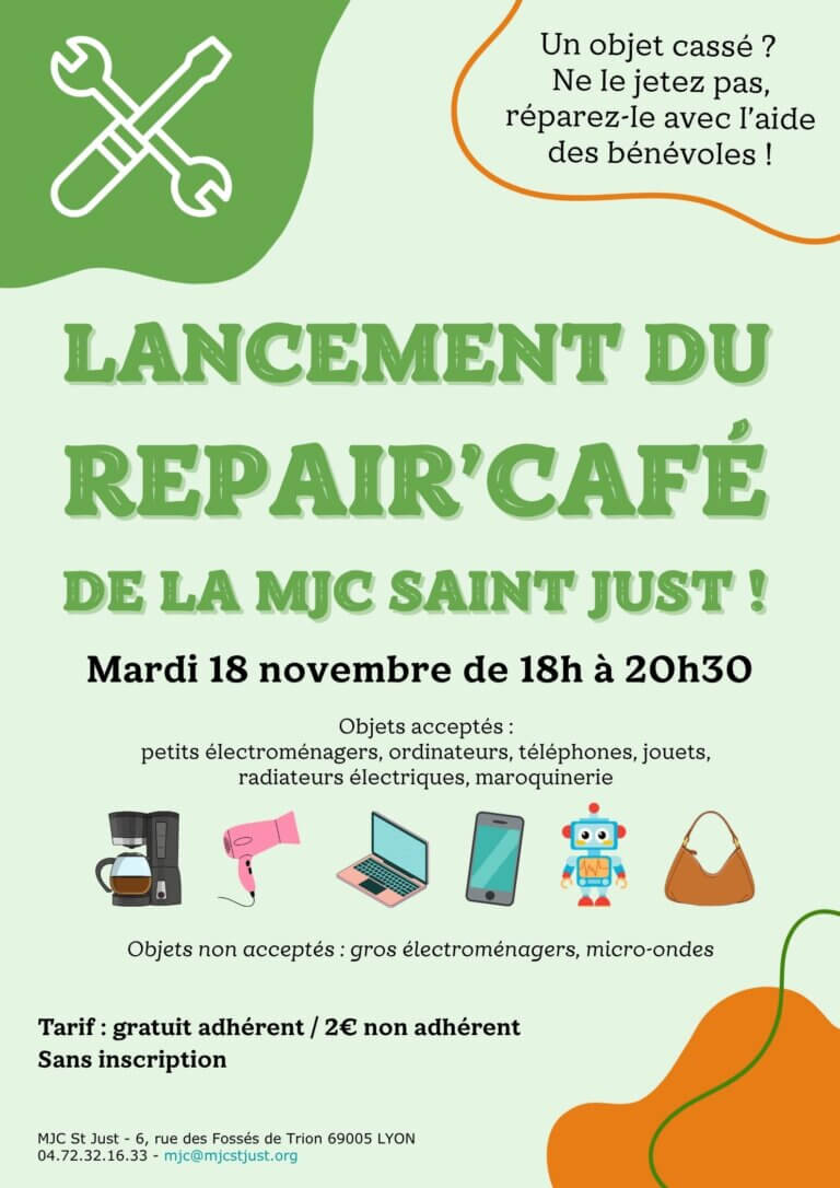 Affiche premier repair cafe