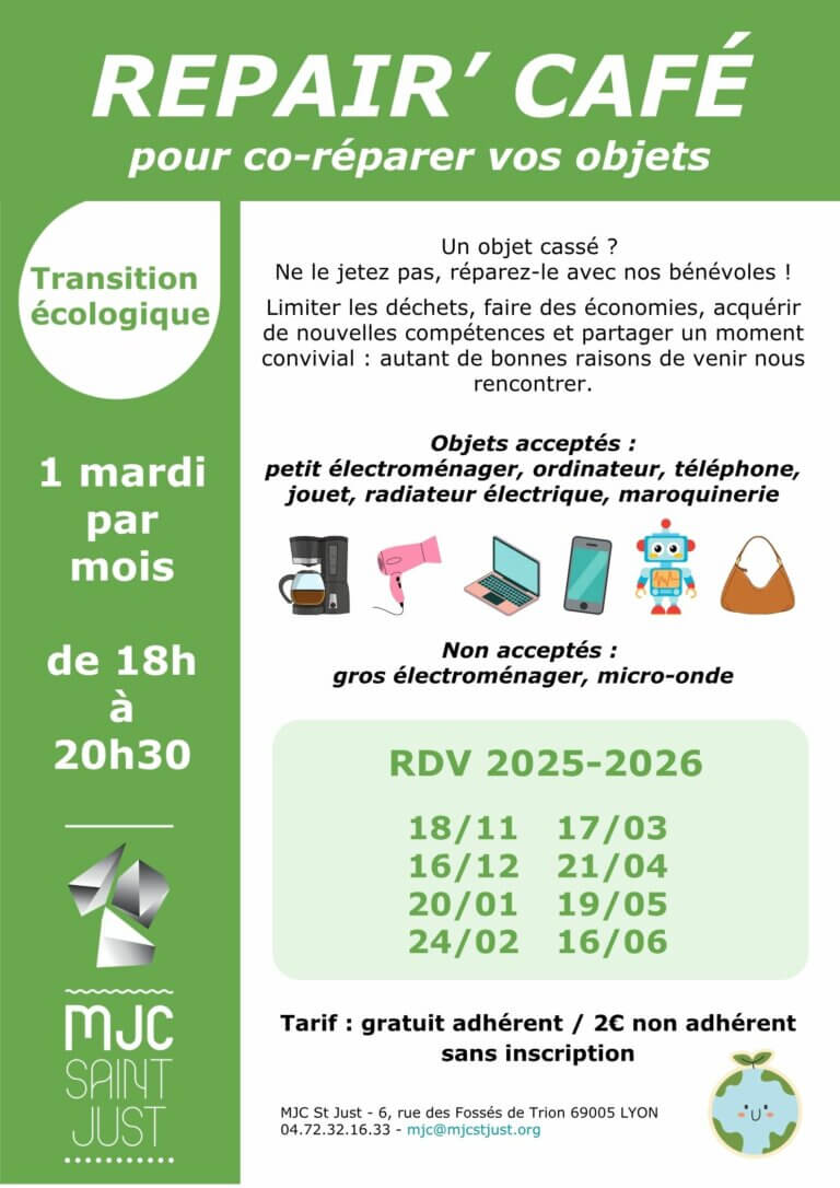 AFFICHE Repair café