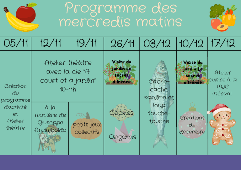 novembre - décembre matin